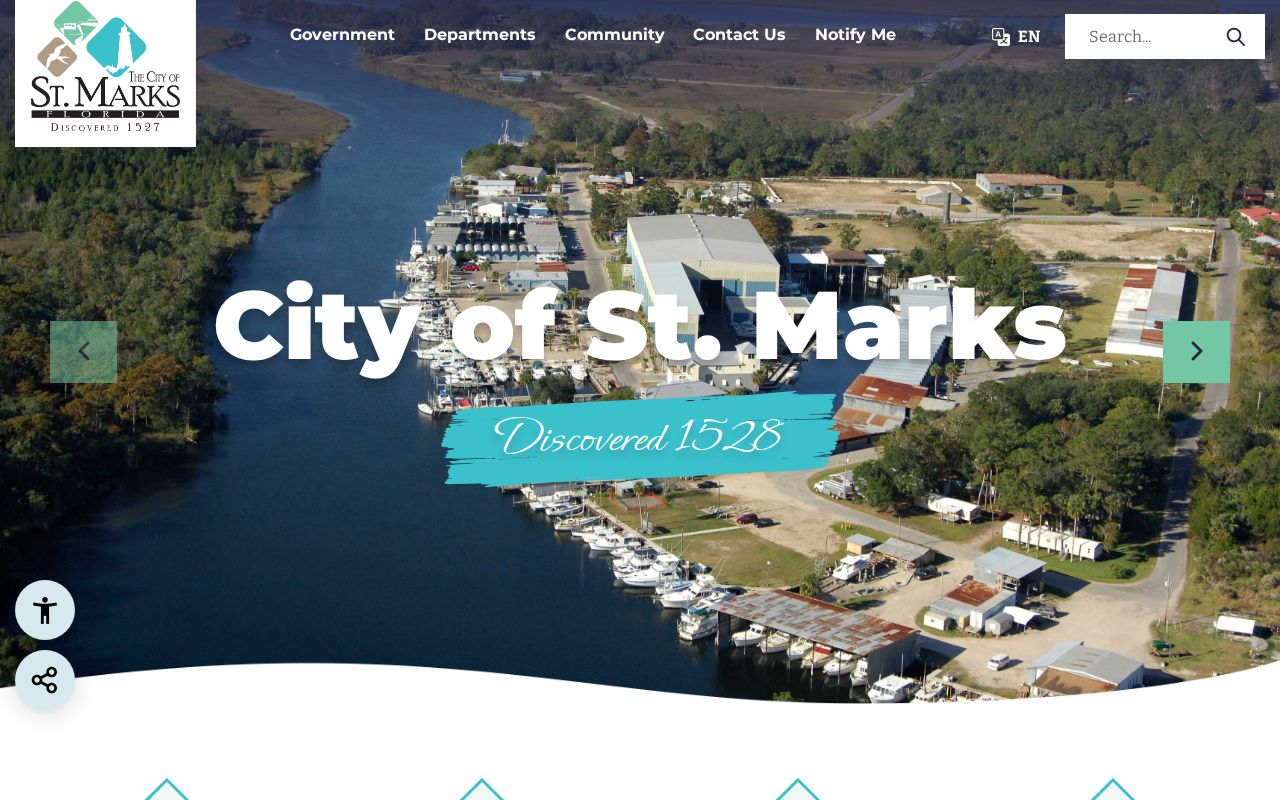 Official City of St. Marks government website and records contact gateway